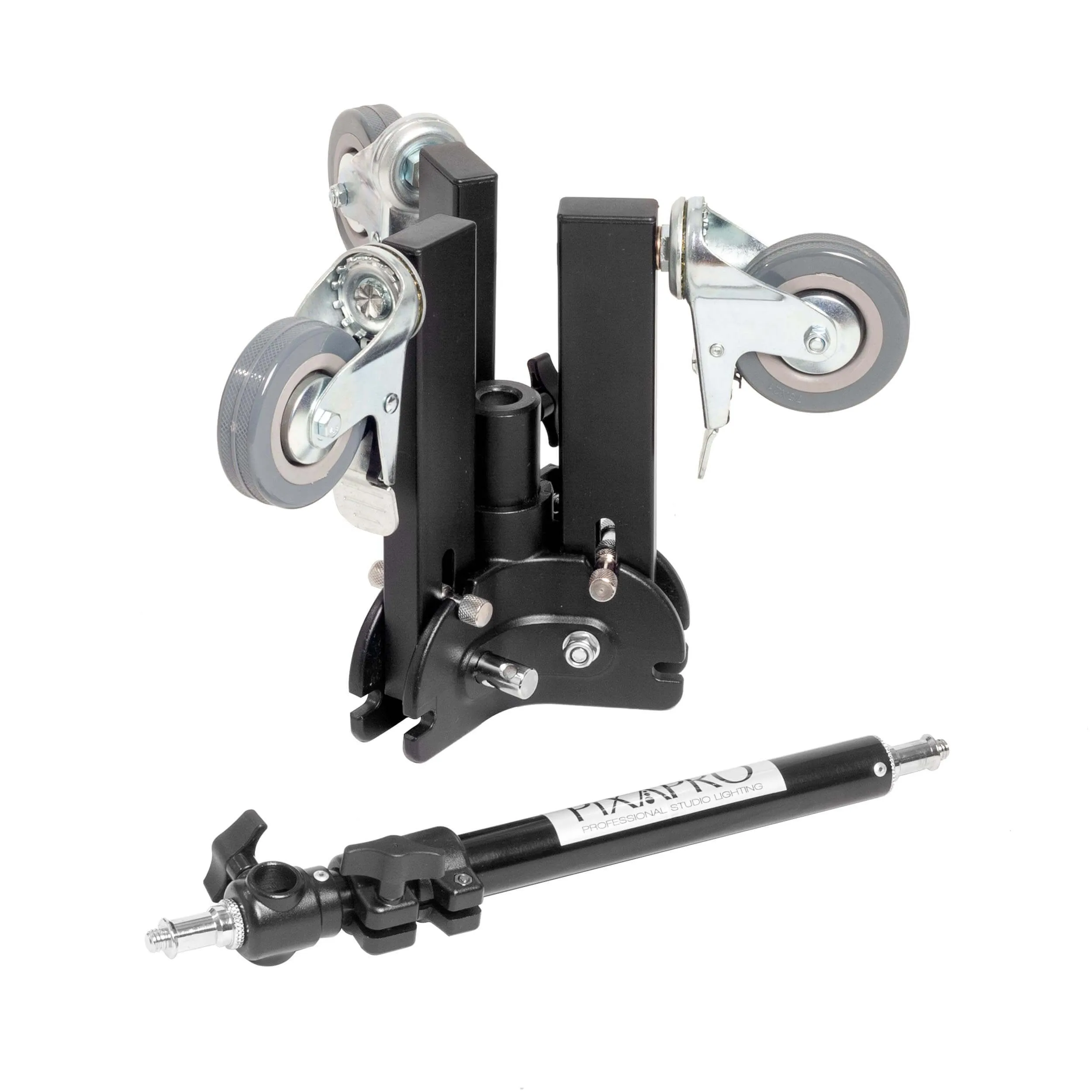 18.5-66cm Heavy Duty Wheeled Floor Stand with Foldable Legs
