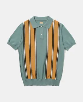 1950s Contrast Stripe Polo Shirt