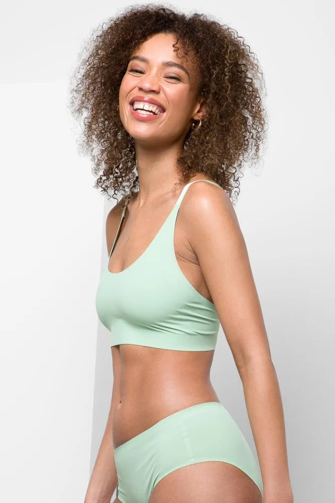 2 Pack Rib Bonded Boyleg Panties Green