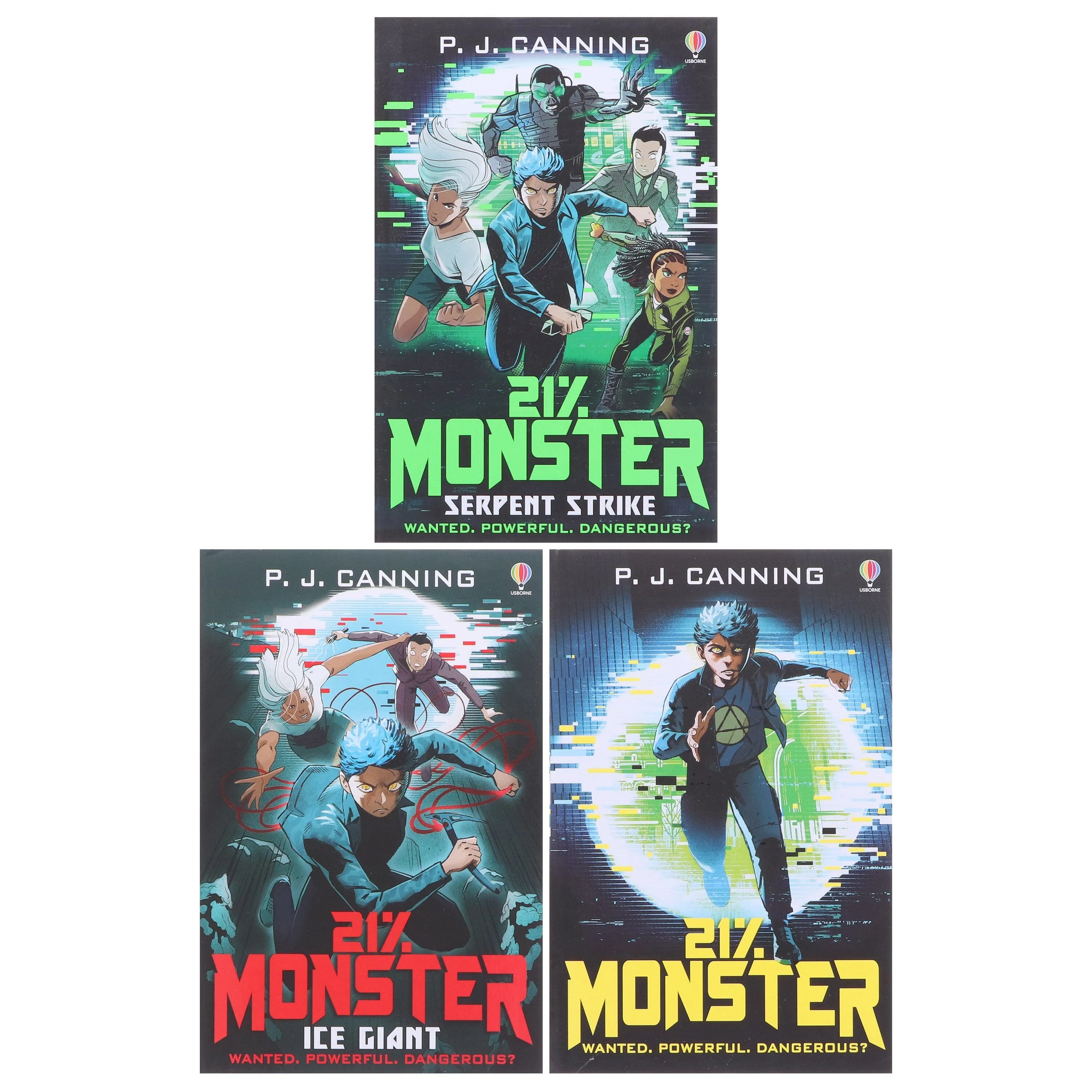 21% Monster Series By P J Canning 3 Books Collection Set - Ages 9-13 - Paperback