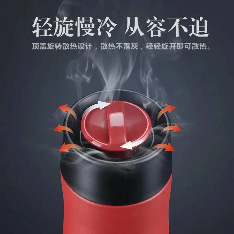 350ML Vacuum Flask Stainless Steel Thermo Bottle With Rope S4789377
