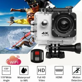 4K Wifi Ultra HD 1080P Sport Action Camera DV Video Waterproof Camcorder with remote
