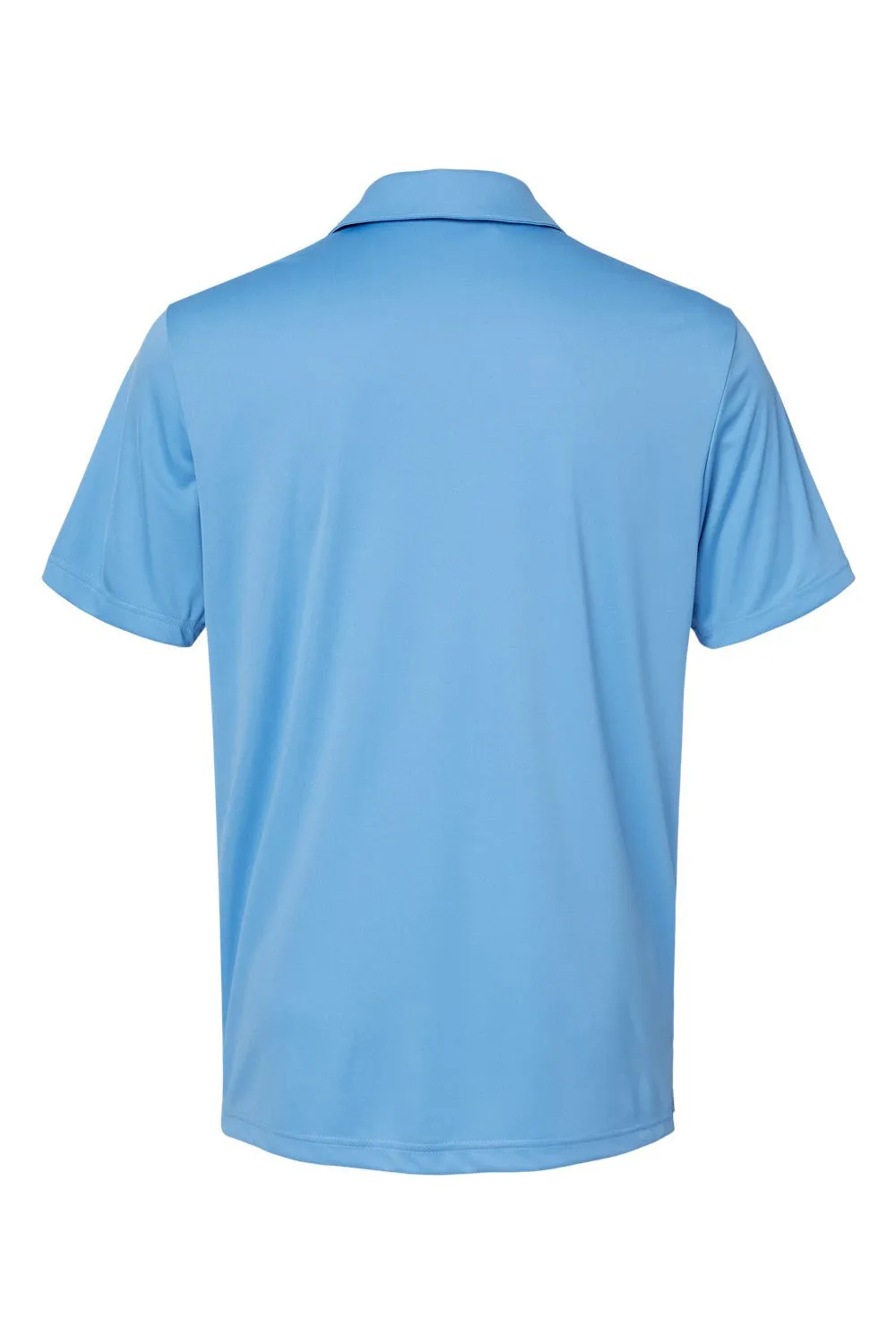 Adidas Mens 3 Stripes UPF 50  Short Sleeve Polo Shirt - Lucky Blue/White - NEW