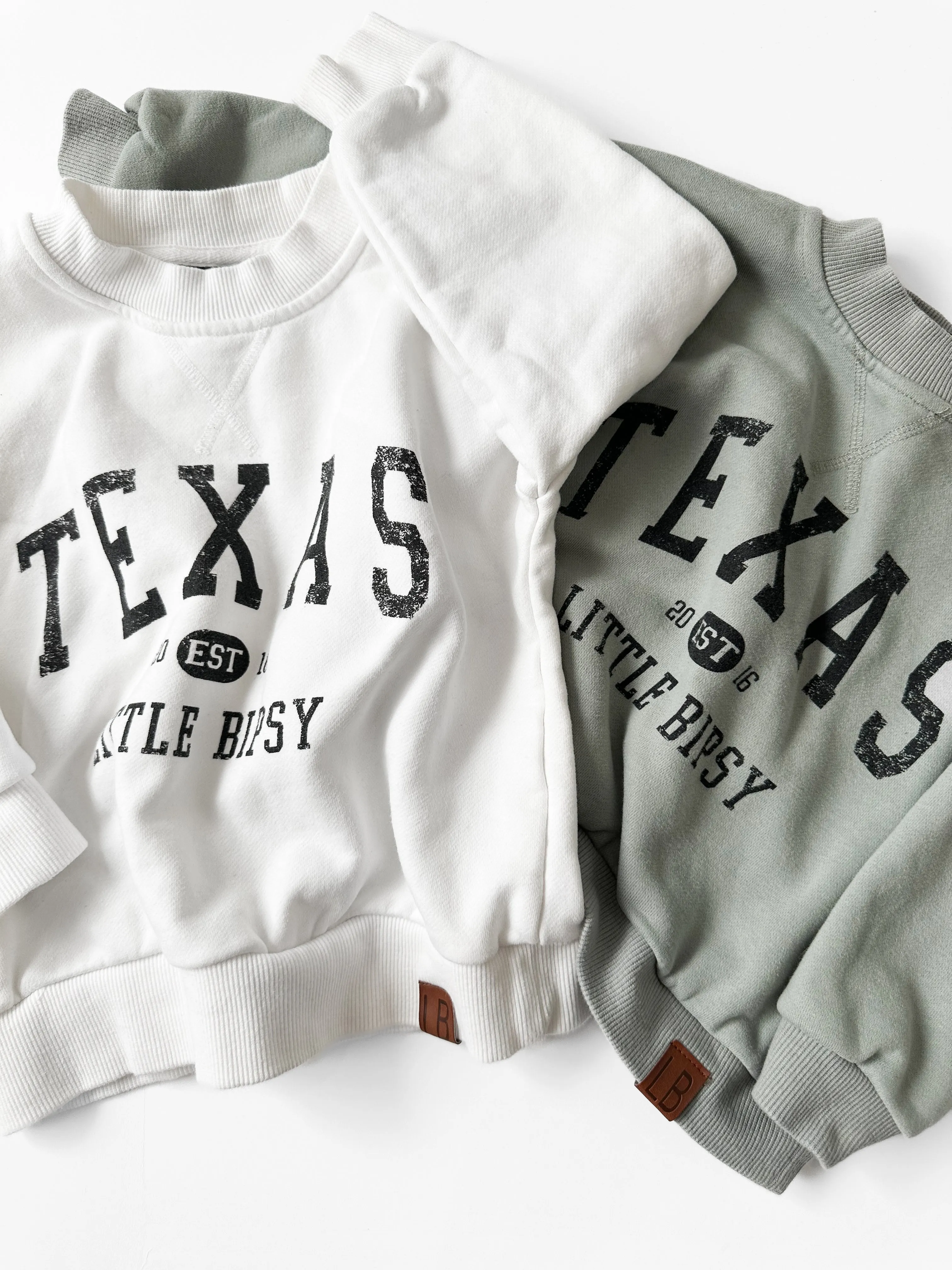 Adult TEXAS Crewneck - Lily White