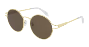 Alexander Mcqueen Sunglass Woman Gold Brown AM0217SK-002