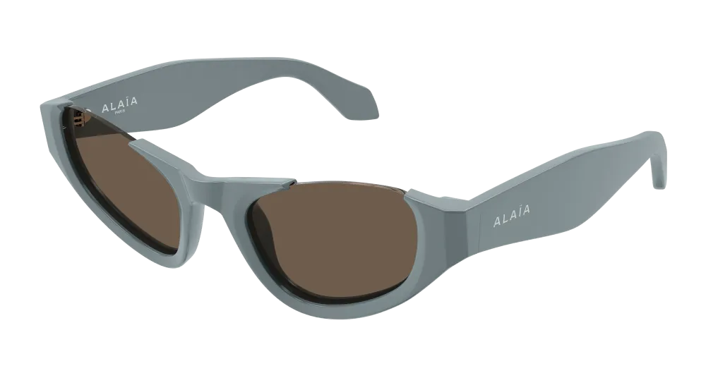 Azzedine Alaia Sunglass Woman Light Blue Brown AA0076S-004