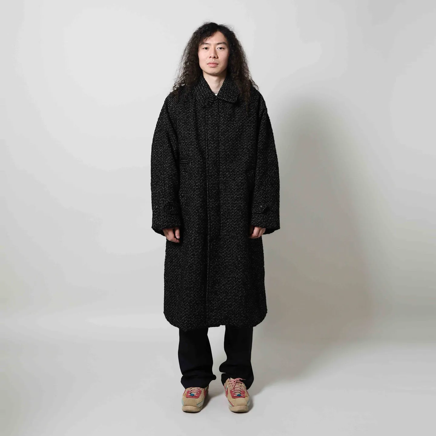 Balcollar Coat - W/PE/R/N Tweed