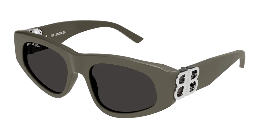 Balenciaga Sunglass Woman Brown Silver Grey BB0095S-023