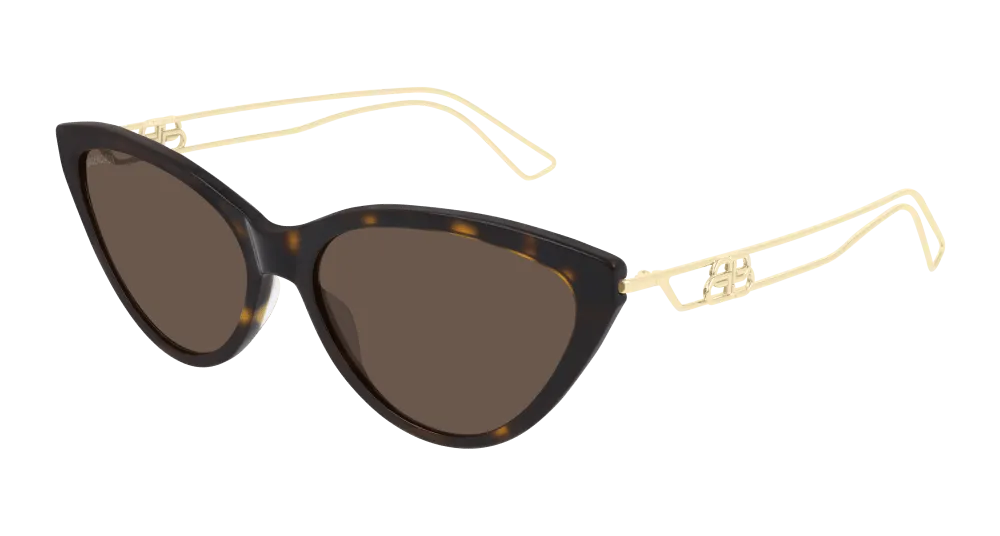 Balenciaga Sunglass Woman Havana Gold Brown BB0052S-001