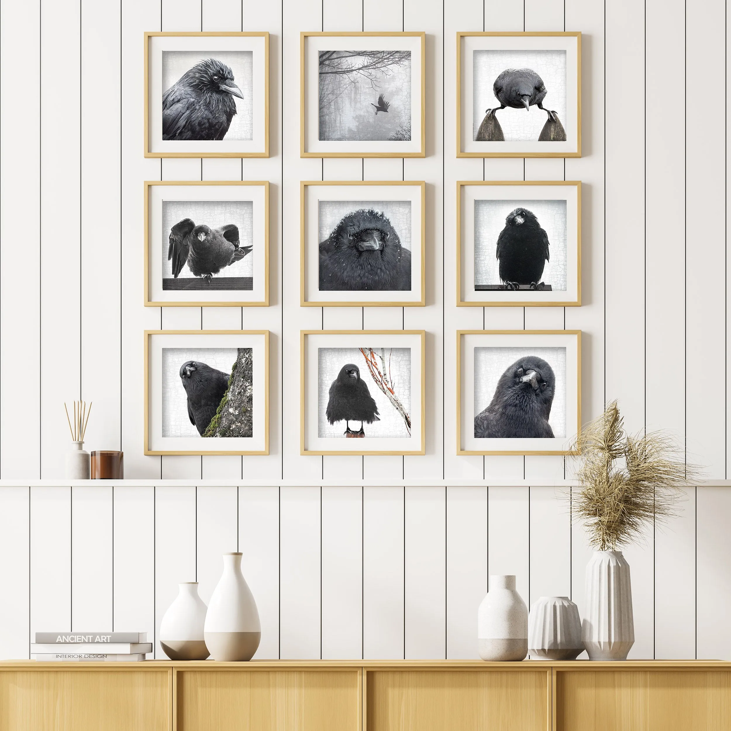 BERRY BANQUET - Fine Art Print, Crow Portrait Series