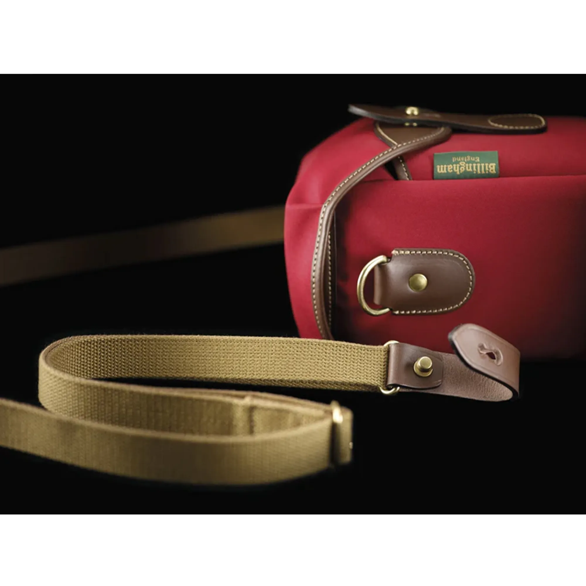 Billingham 72 Camera Bag, 1L - Black FibreNyte / Black Leather (Olive Lining)