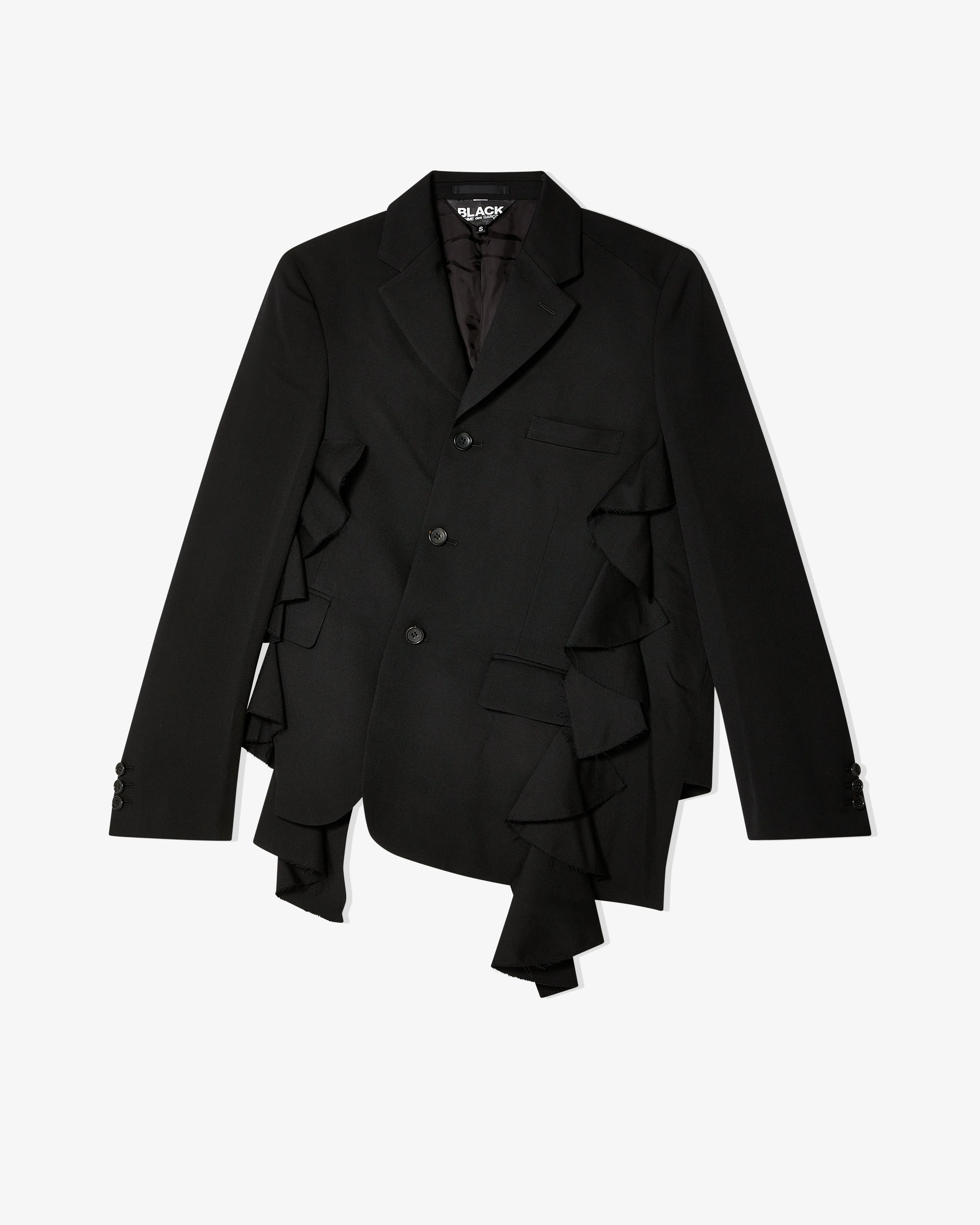 BLACK Comme des Garçons - Unisex Asymmetrical Jacket - (Black)