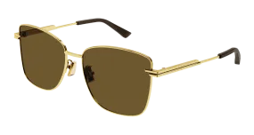 Bottega Veneta Sunglass Woman Gold Brown BV1237S-002