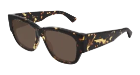 Bottega Veneta Sunglass Woman Havana Brown BV1026S-002