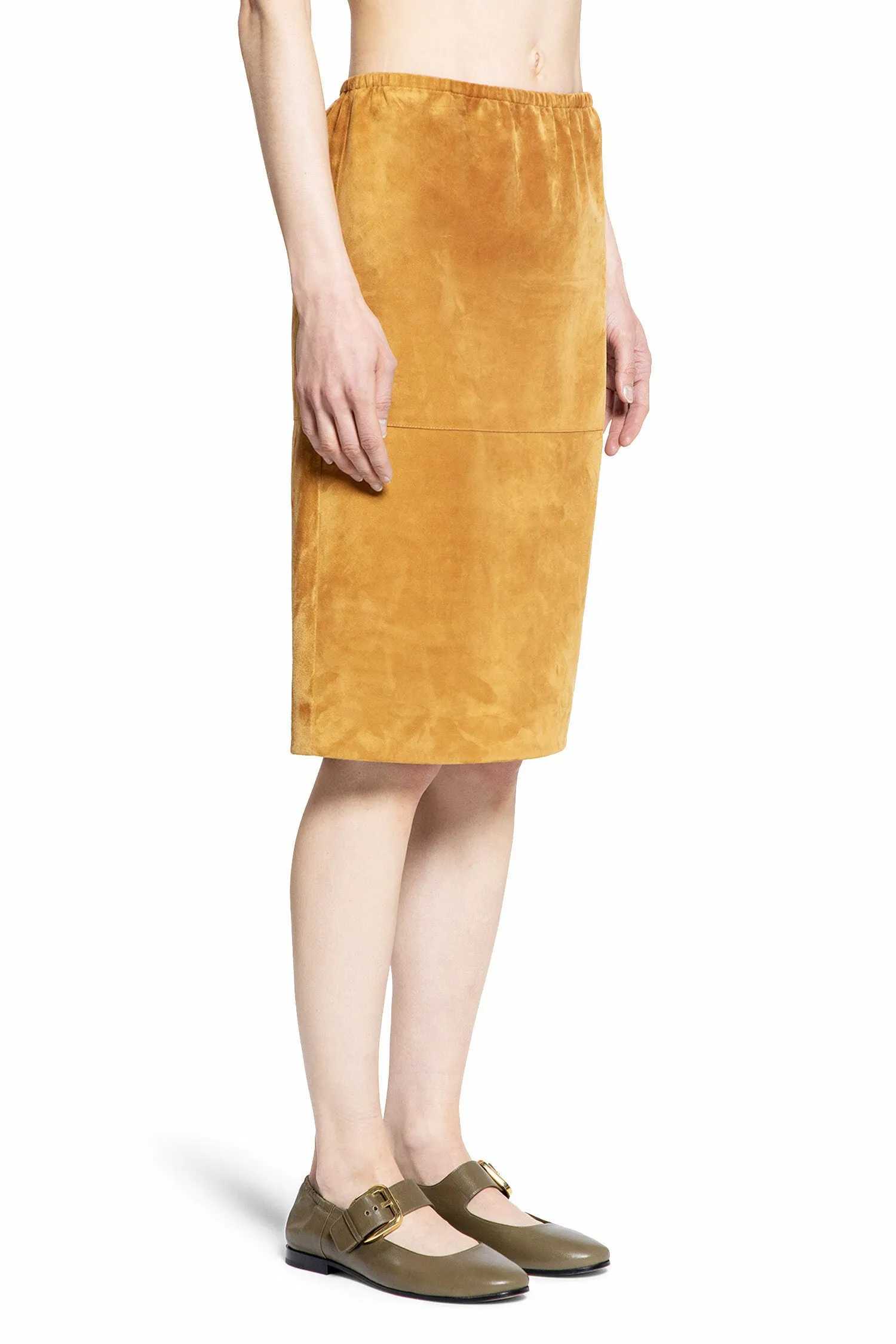BOTTEGA VENETA WOMAN BROWN SKIRTS