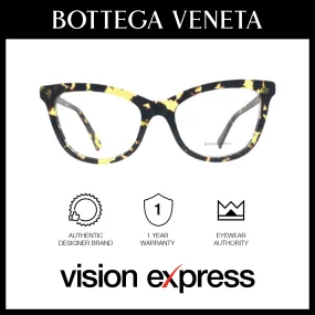 Bottega Veneta Women's Brown Bio-Acetate Cat Eye Eyeglasses BV1226O00754