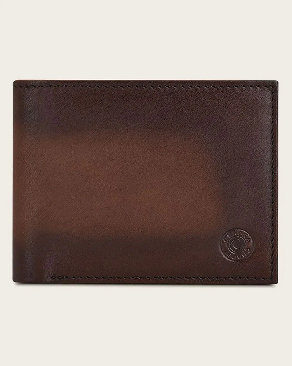 Brown bovine wallet