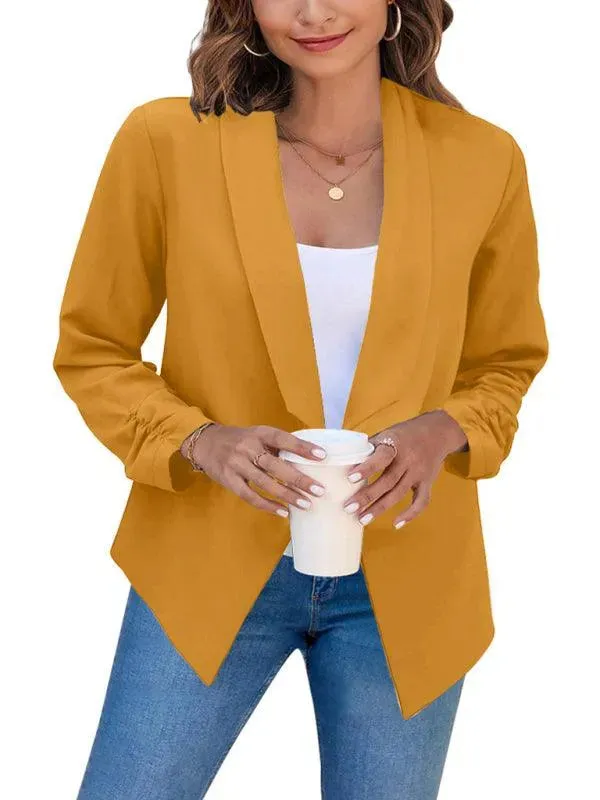 Casual Slim Fit V-Neck Women's Blazer