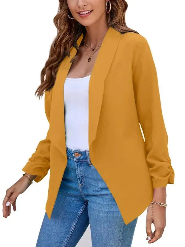 Casual Slim Fit V-Neck Women's Blazer