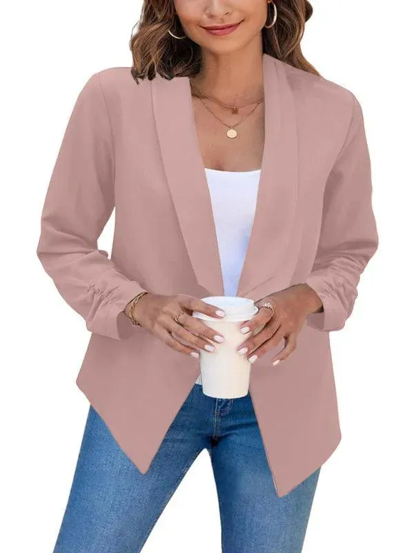 Casual Slim Fit V-Neck Women's Blazer