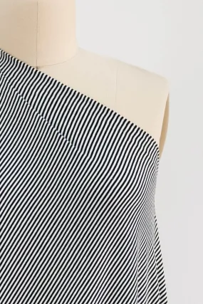 Cliff Stripe Bamboo Rayon/Spandex Knit