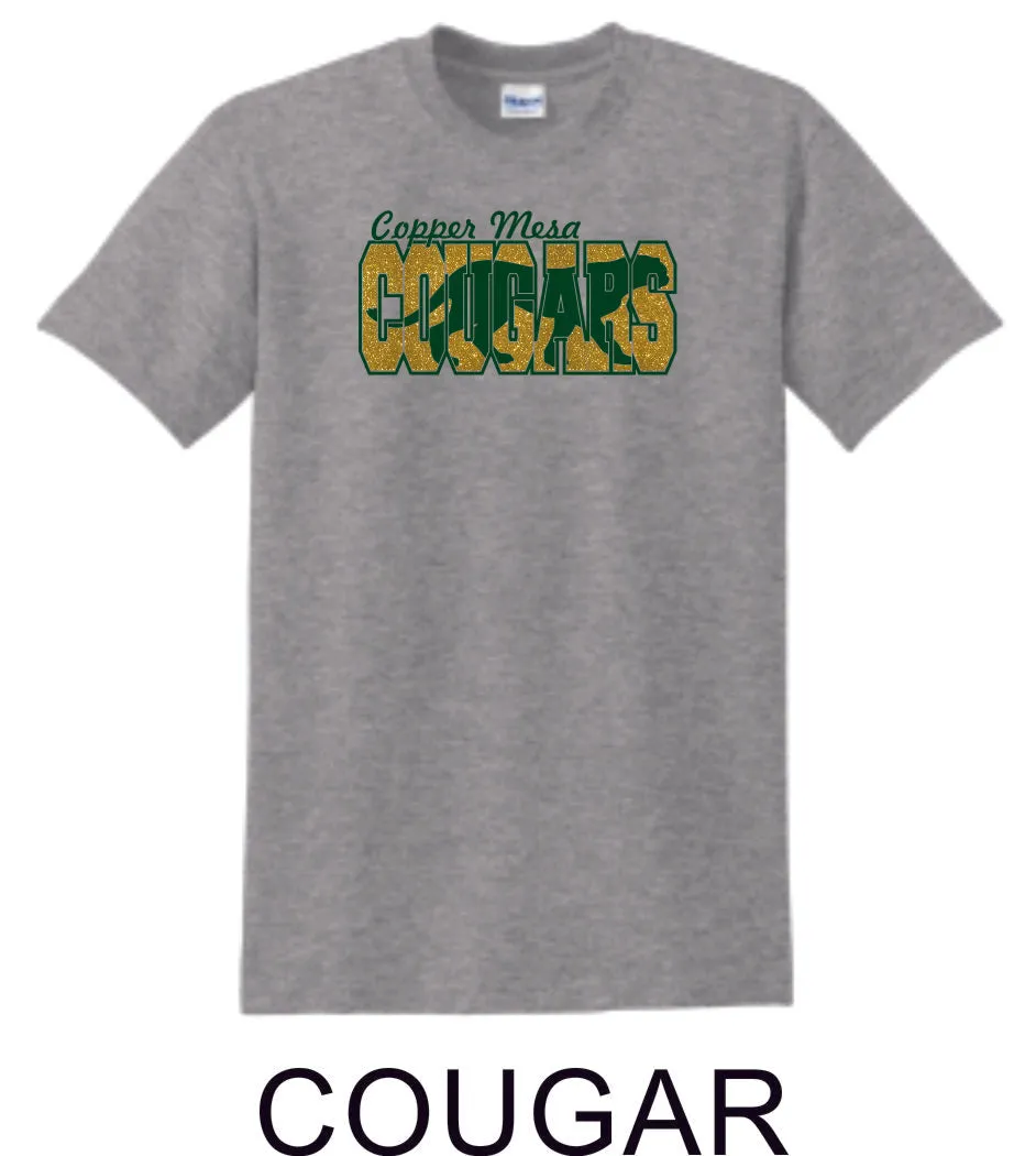 CME Cougar Design Basic Tee- Matte or Glitter