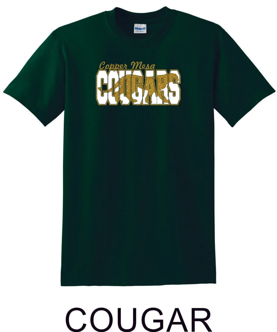 CME Cougar Design Basic Tee- Matte or Glitter