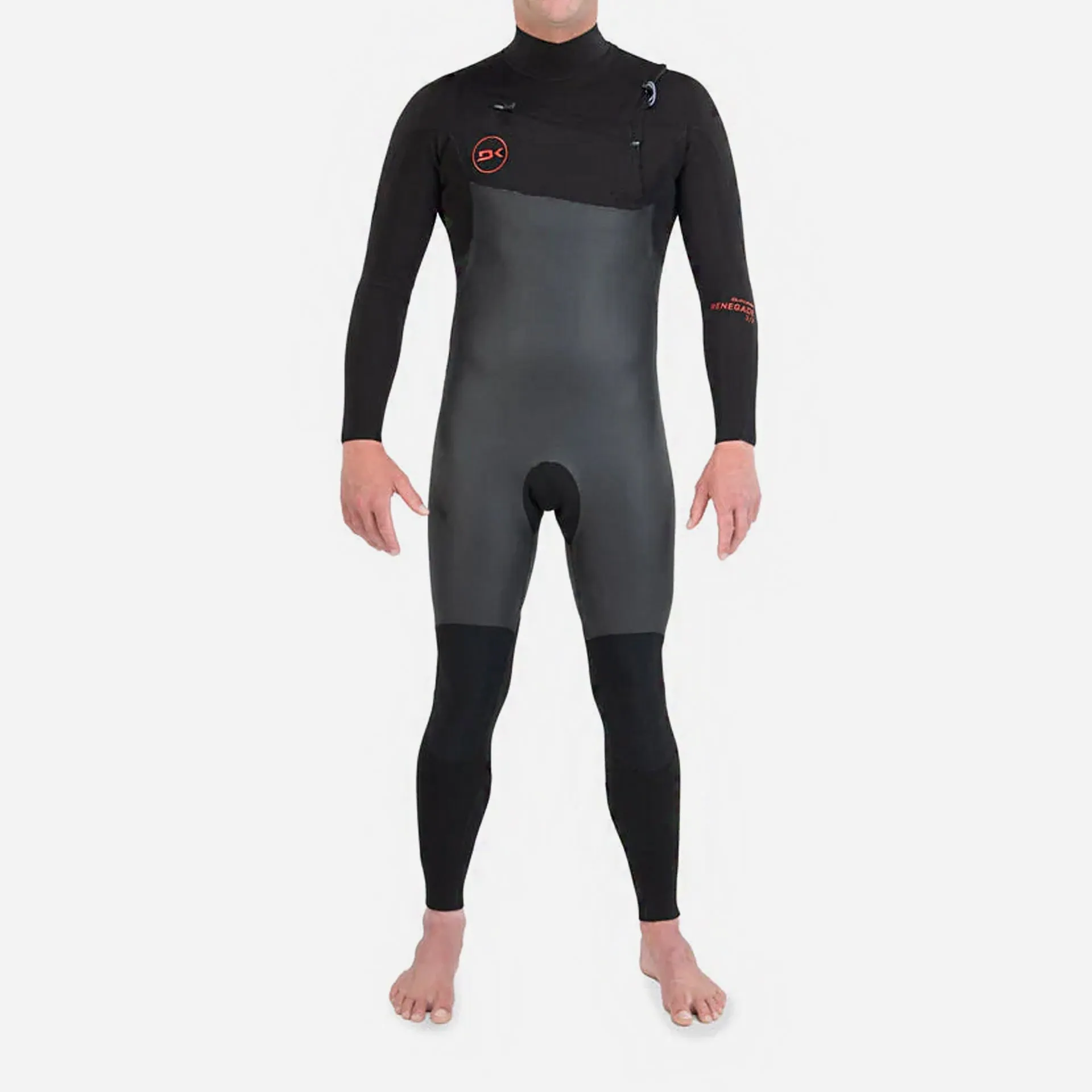 Dakine Mens Renegade Wind Chest Zip 3/2 Full Suit - Black