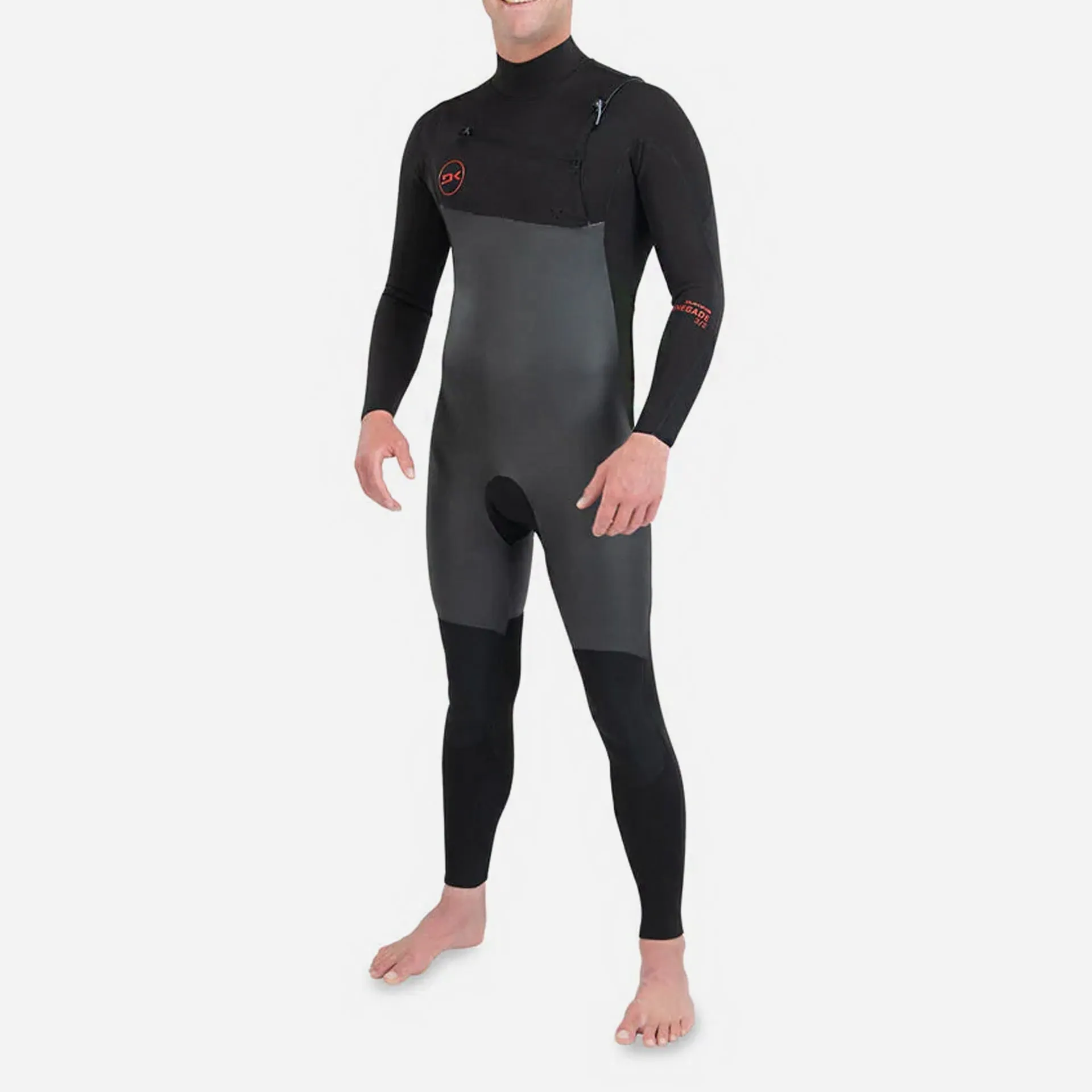 Dakine Mens Renegade Wind Chest Zip 3/2 Full Suit - Black