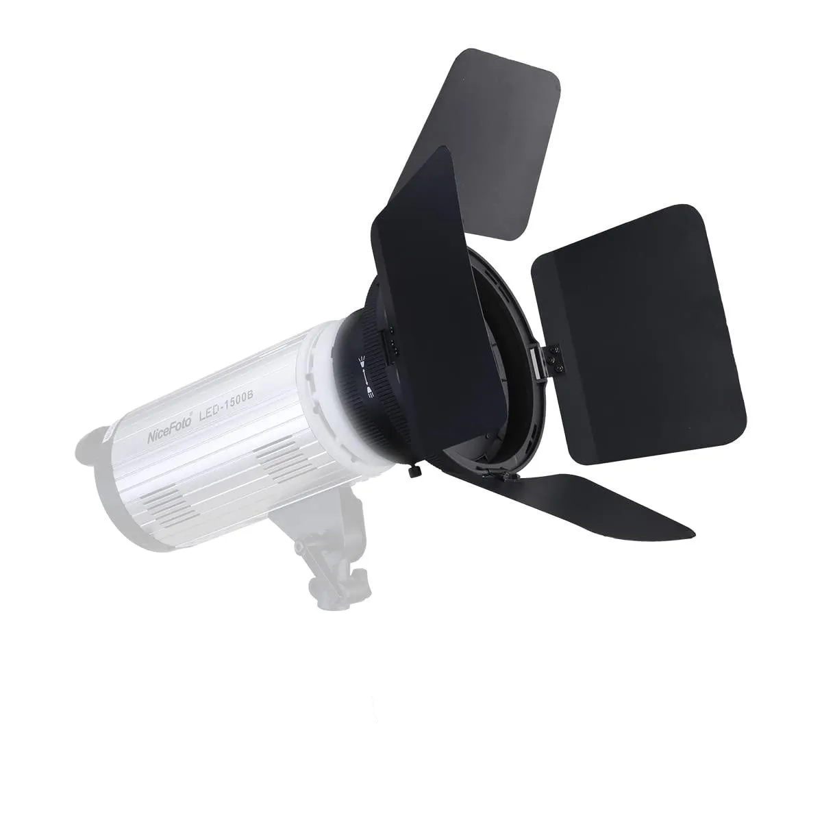 Digitek DFD-110 Fresnel Lens Bowens Mount Light Focusing Adapter with Barn Door & Honeycomb Grid
