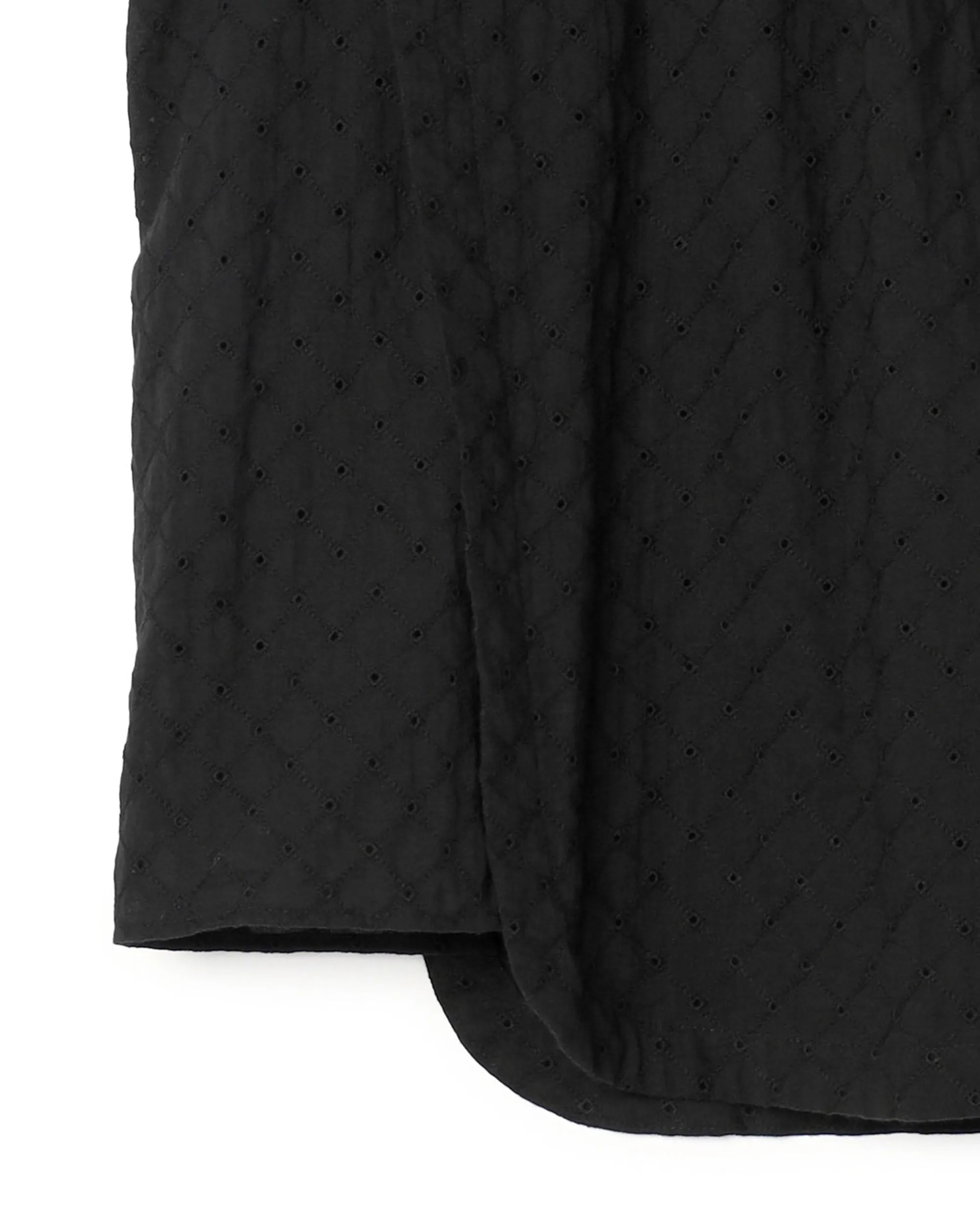 Drawstring Sleeve Cutwork Lace Blouse
