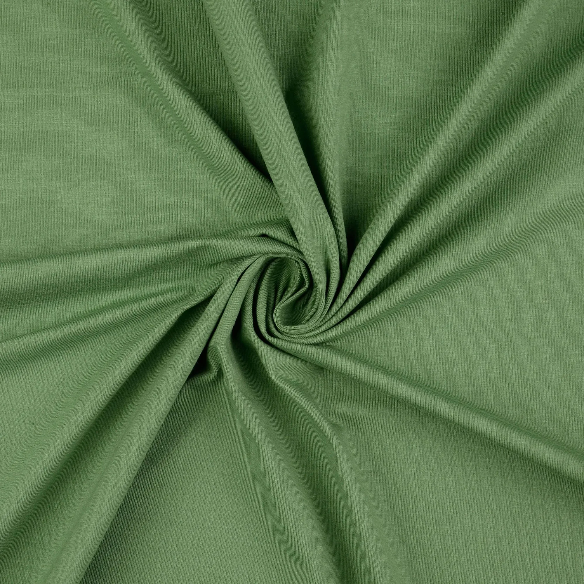 Essential Chic Avocado Green Plain Cotton Jersey Fabric