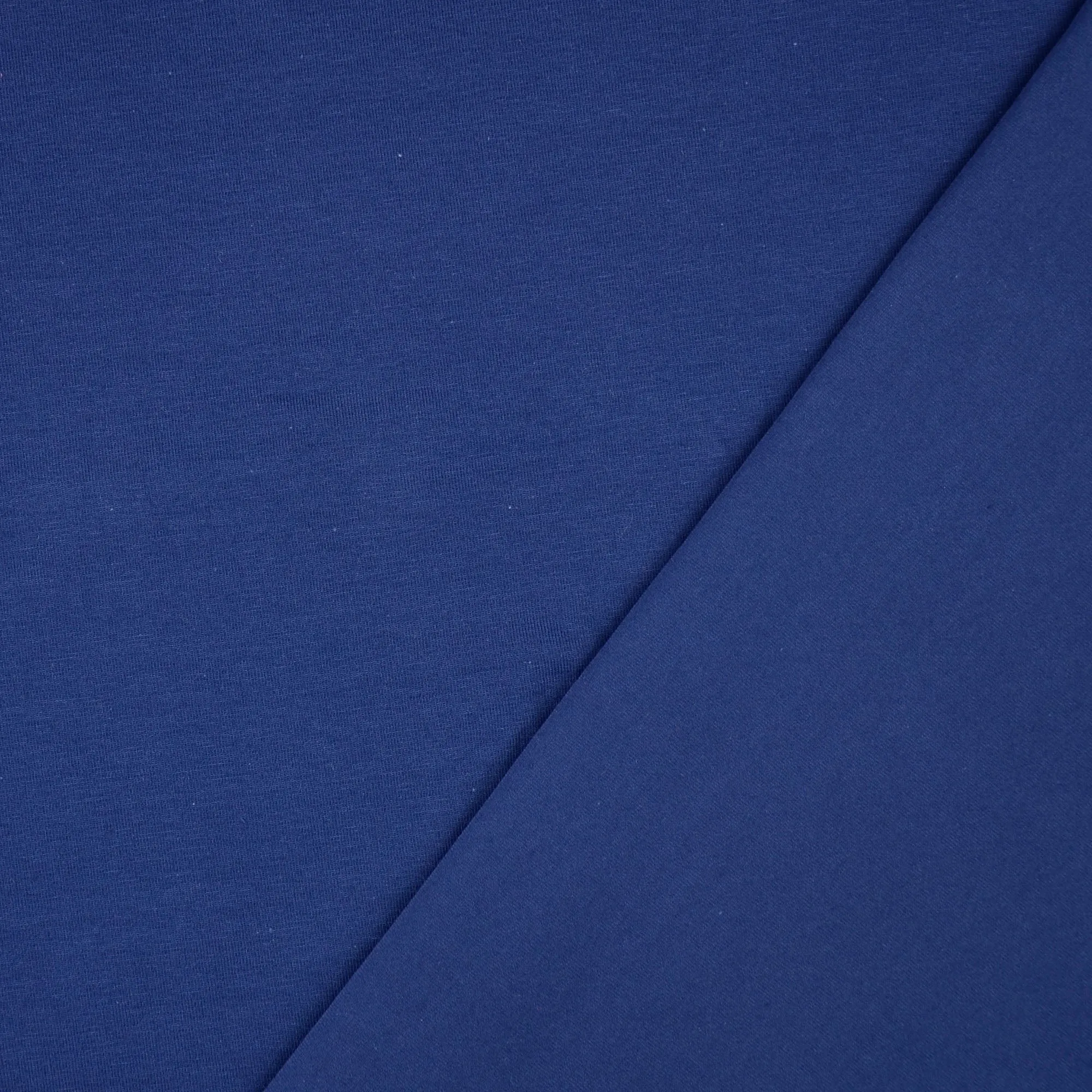 Essential Chic Navy Blue Plain Cotton Jersey Fabric