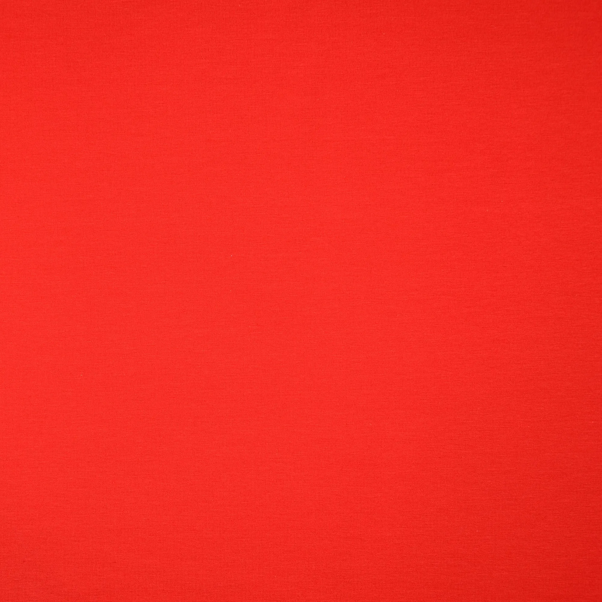 Essential Chic Scarlet Red Plain Cotton Jersey Fabric