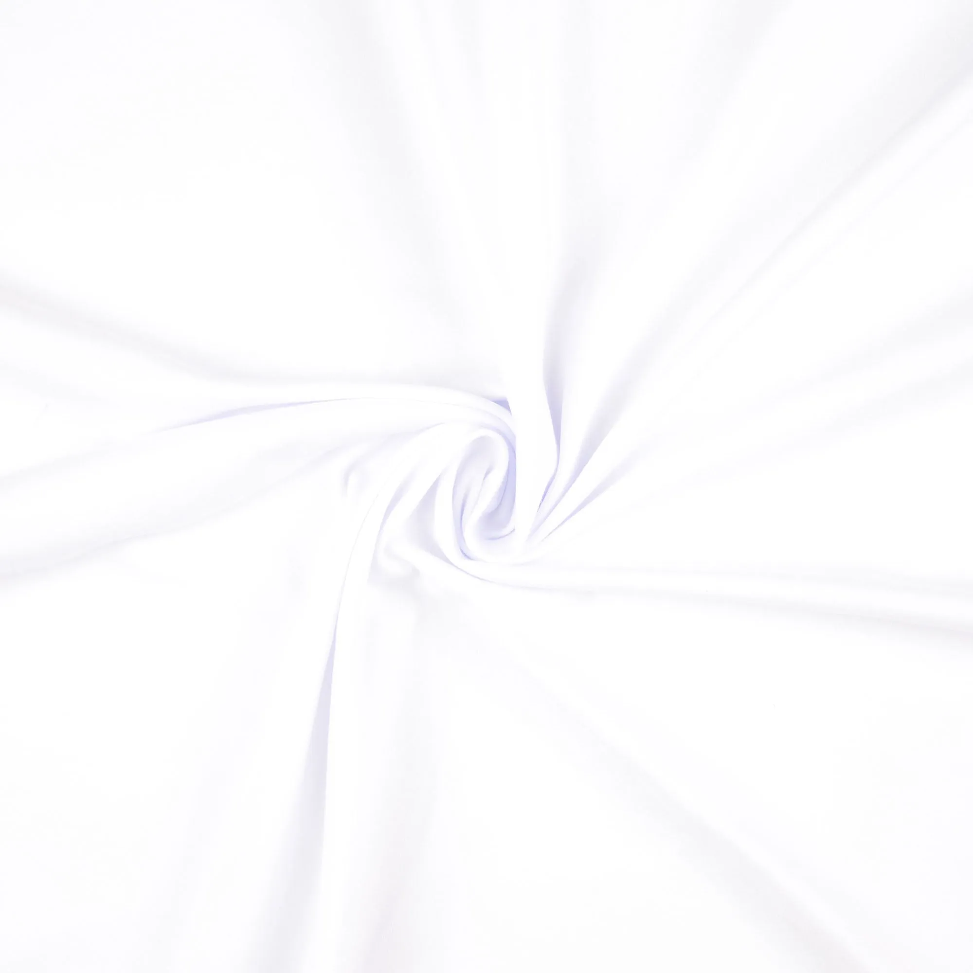 Essential Chic White Plain Cotton Jersey Fabric
