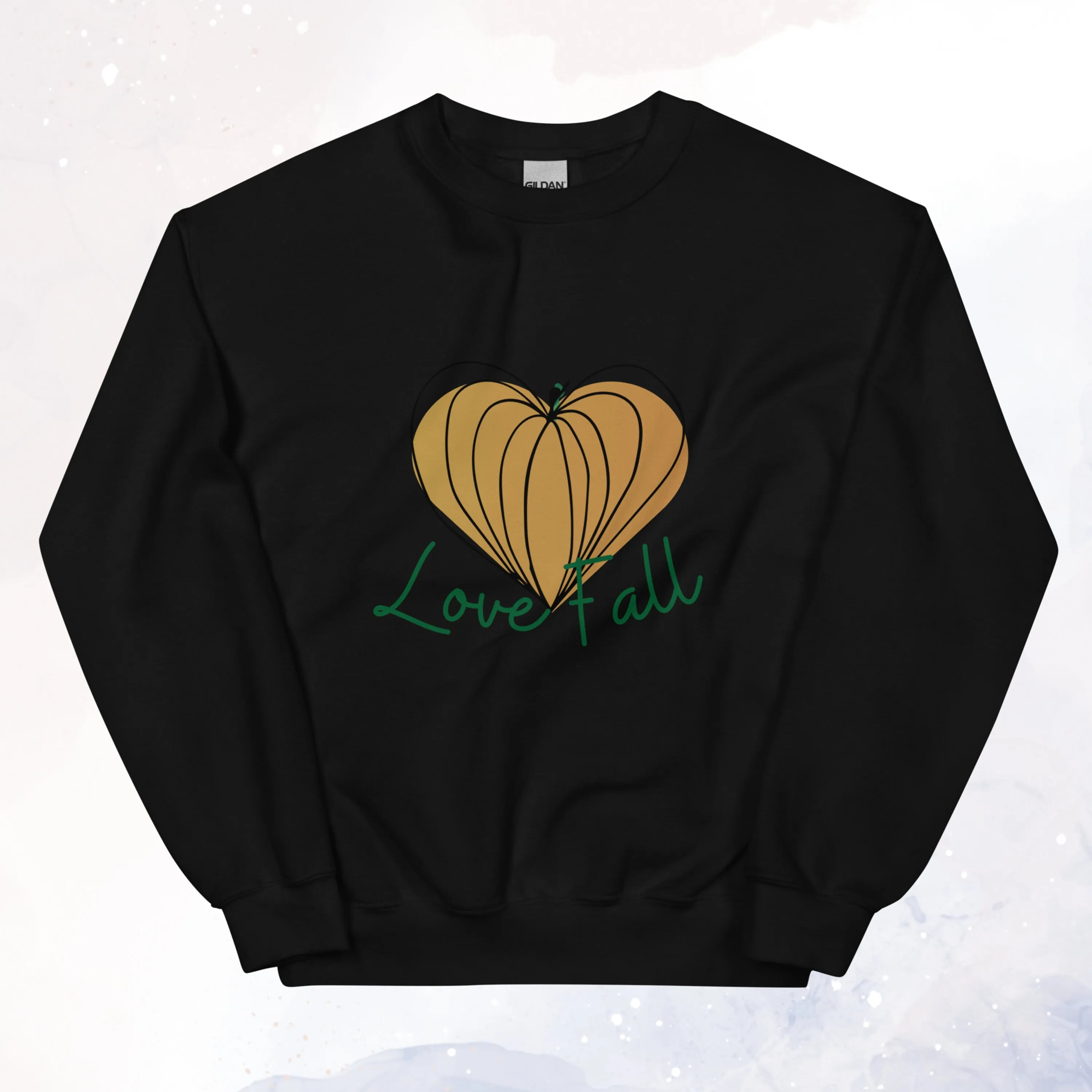 Fall Love Pumpkin Heart Unisex Sweatshirt