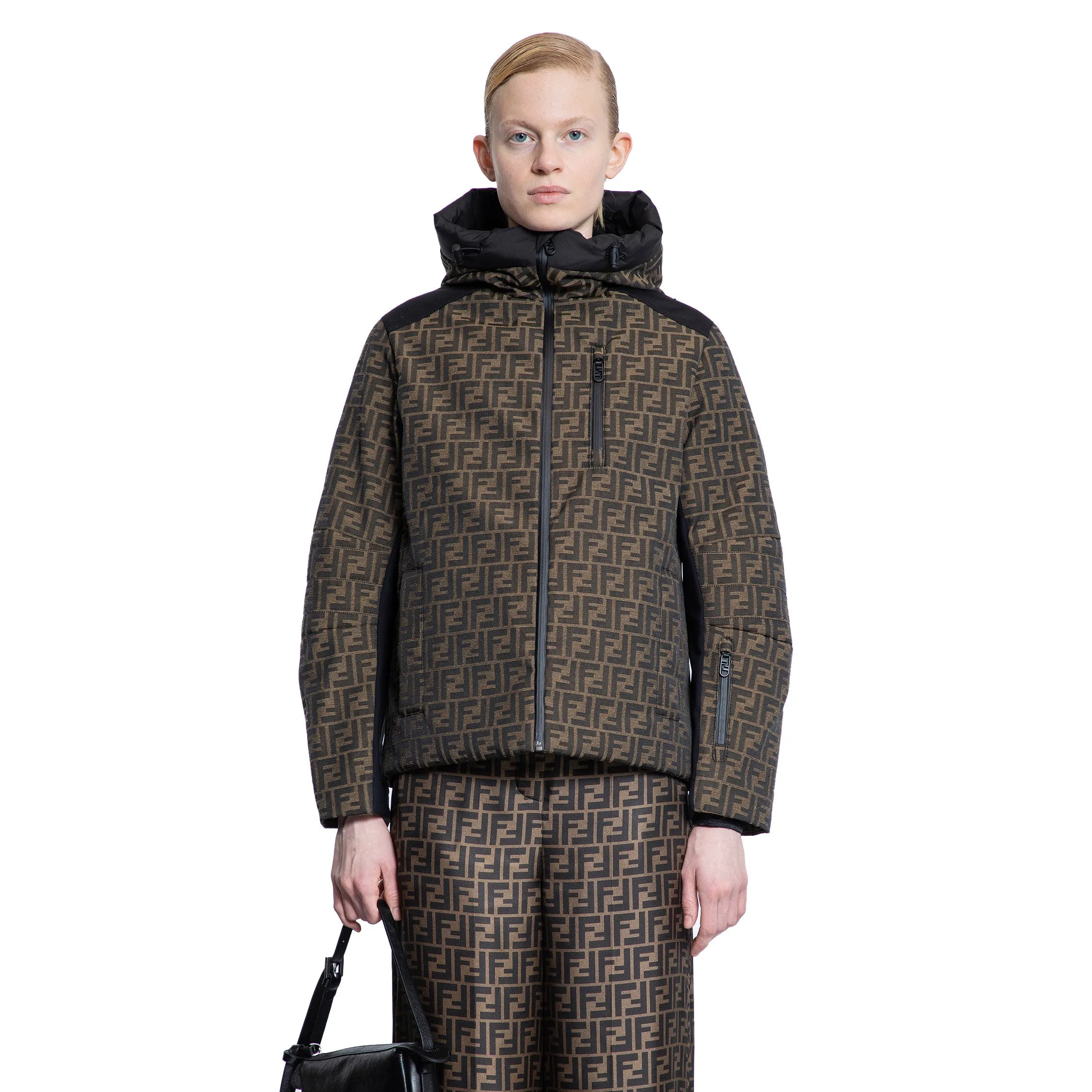 FENDI WOMAN BROWN JACKETS