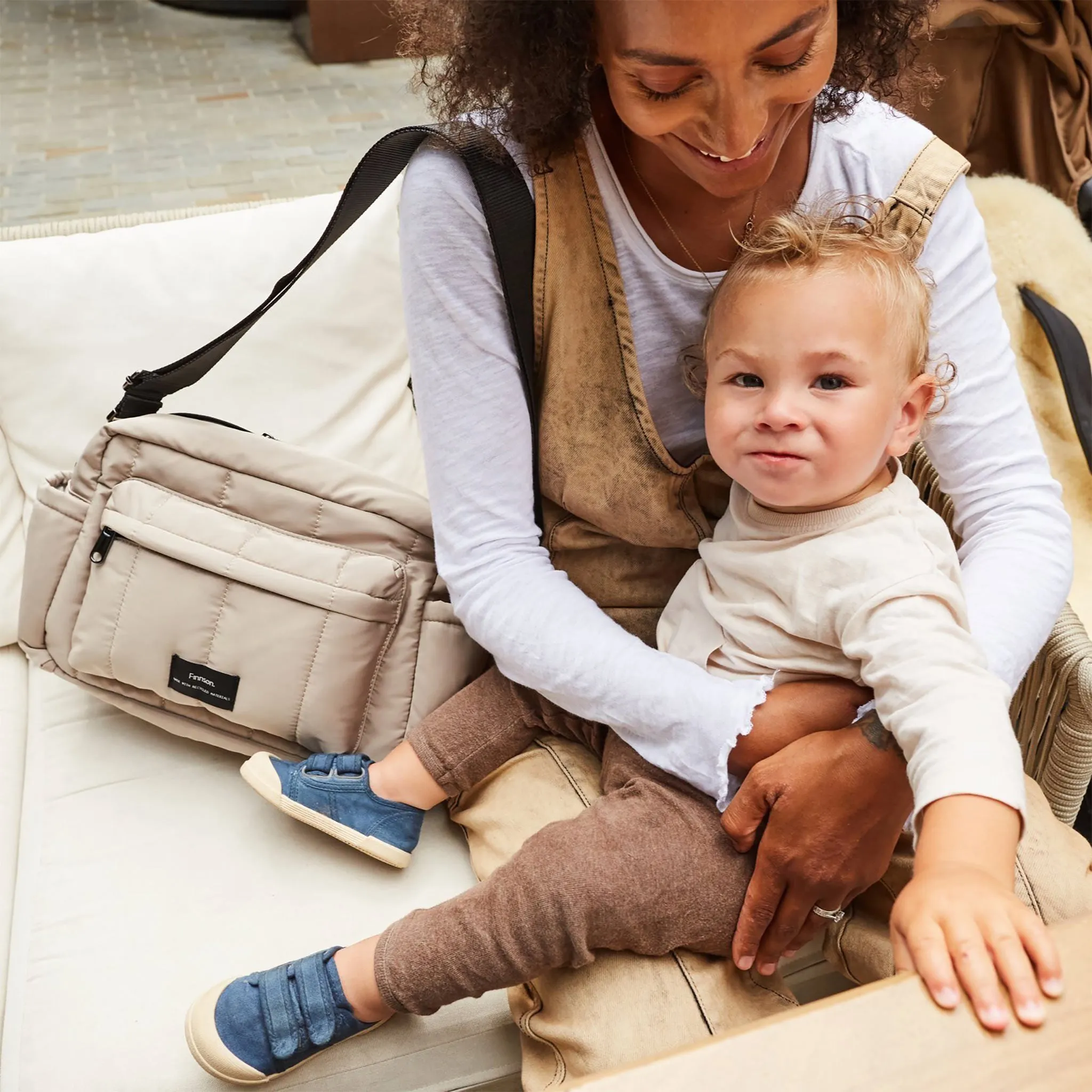 Finnson Freya Eco Stroller Organiser - Taupe