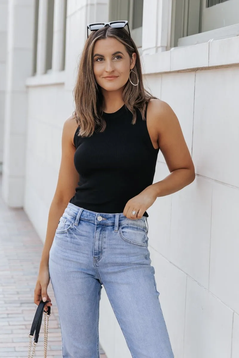 Fitted Ribbed Tank Top - FINAL SALE