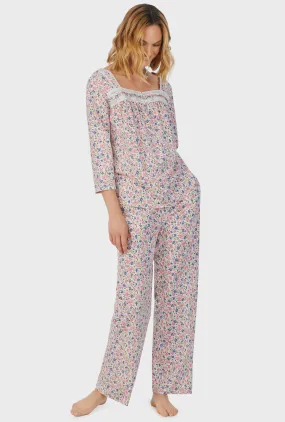 Floral Fields Long Pajama Set