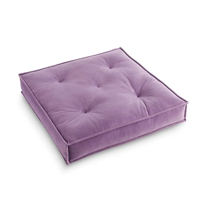 Galnor Square Velvet Floor Pillow Cover & Insert