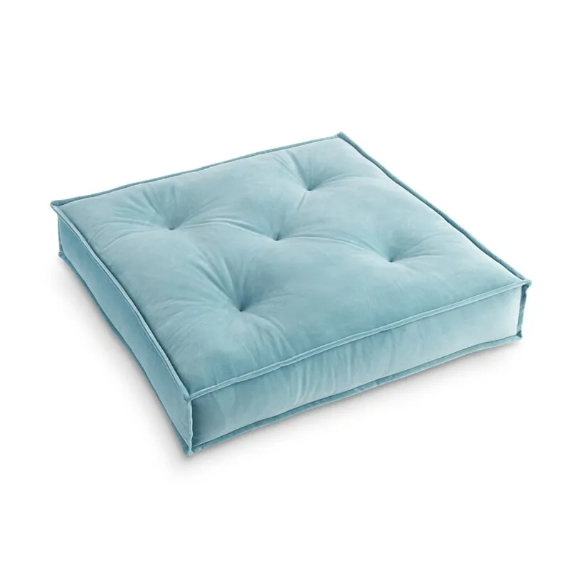 Galnor Square Velvet Floor Pillow Cover & Insert