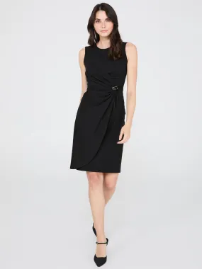 Gathered Waist Sheath Dress