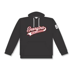 Georgina Bulldogs AK Black Hoodie | Screened Logo and Number
