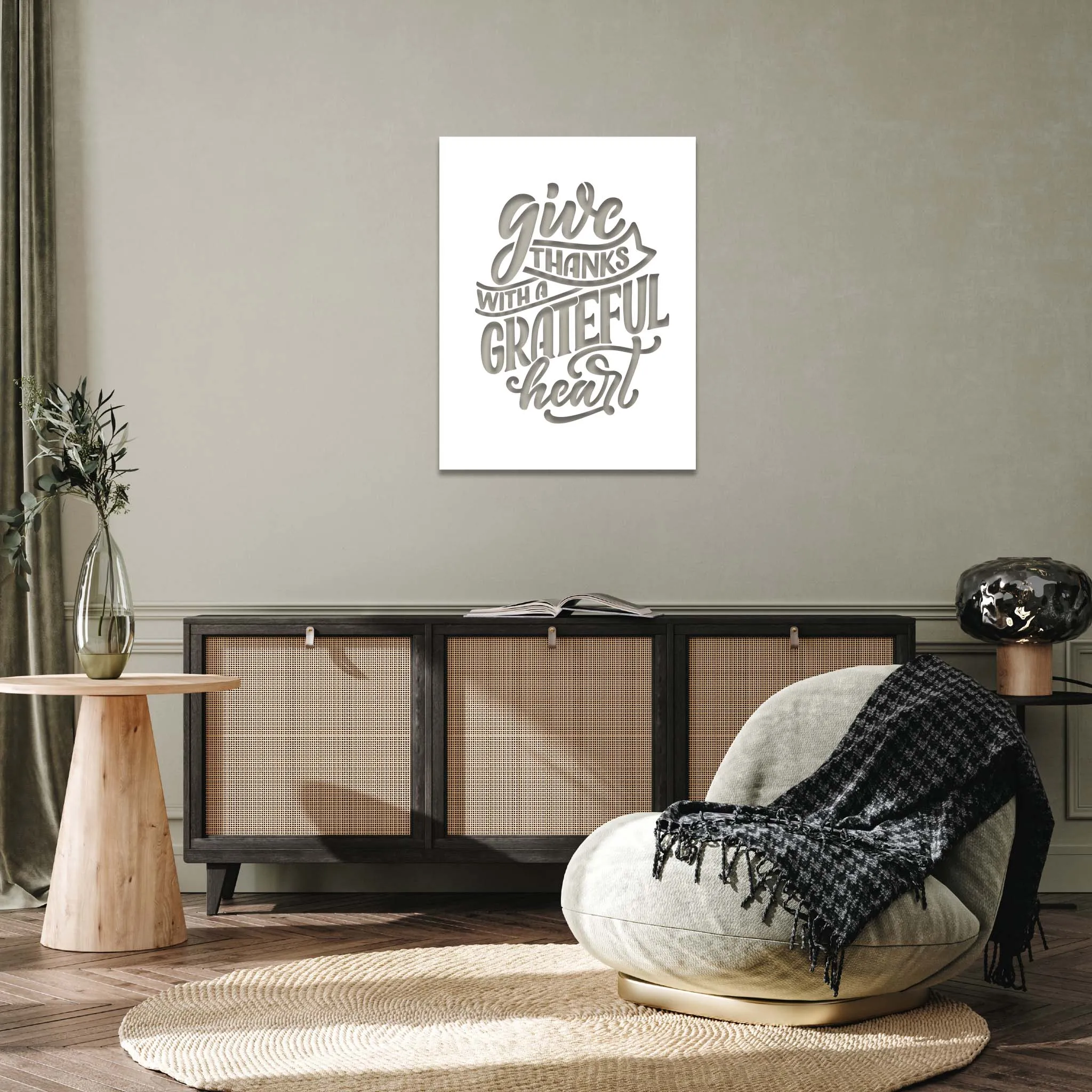 Give Thanks - Metal Wall Art