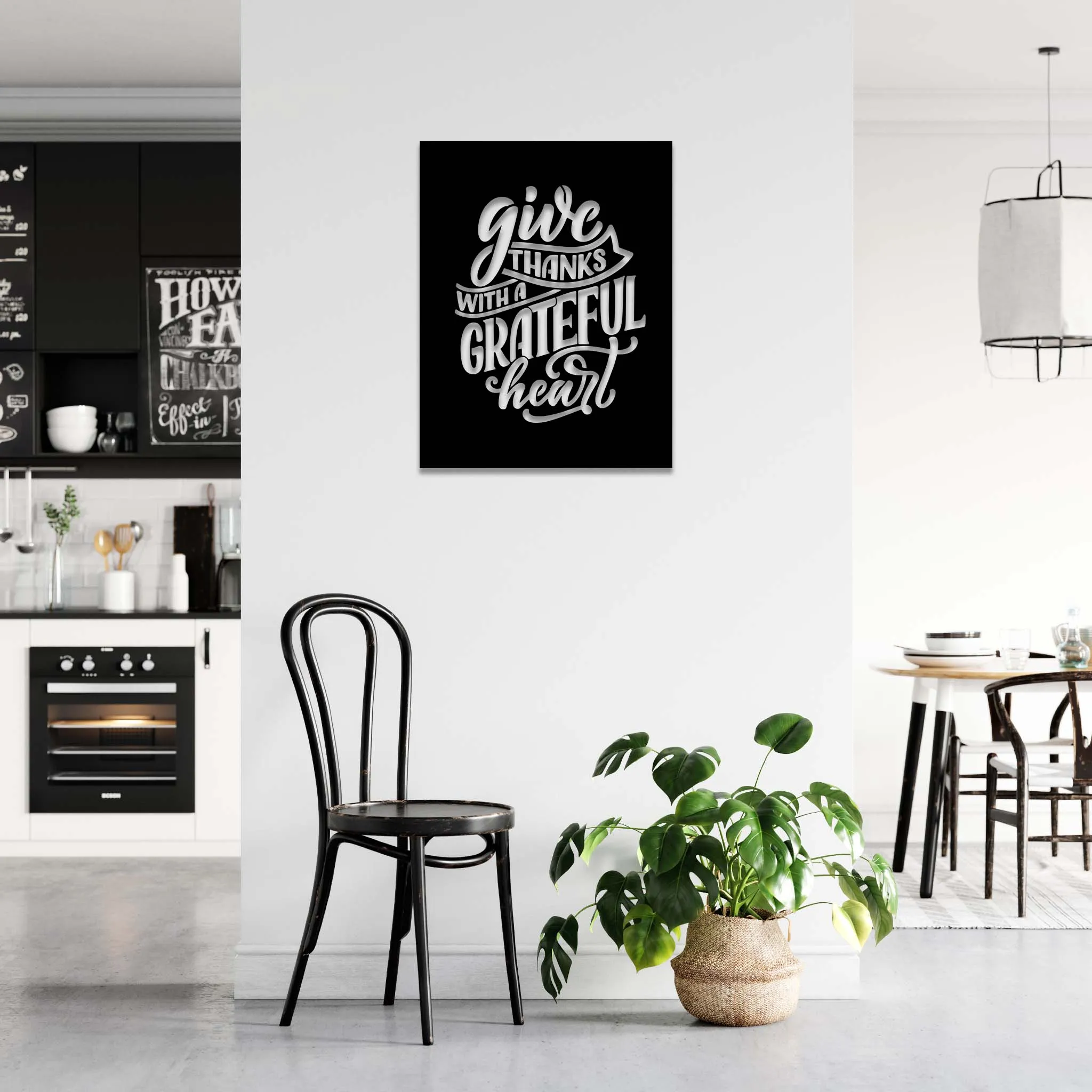 Give Thanks - Metal Wall Art