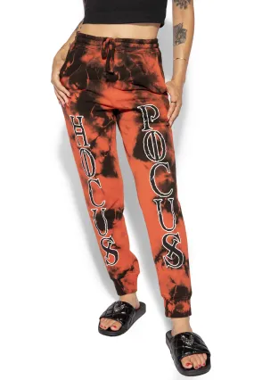 Hocus Pocus - Orange Lightning Dye Jogger