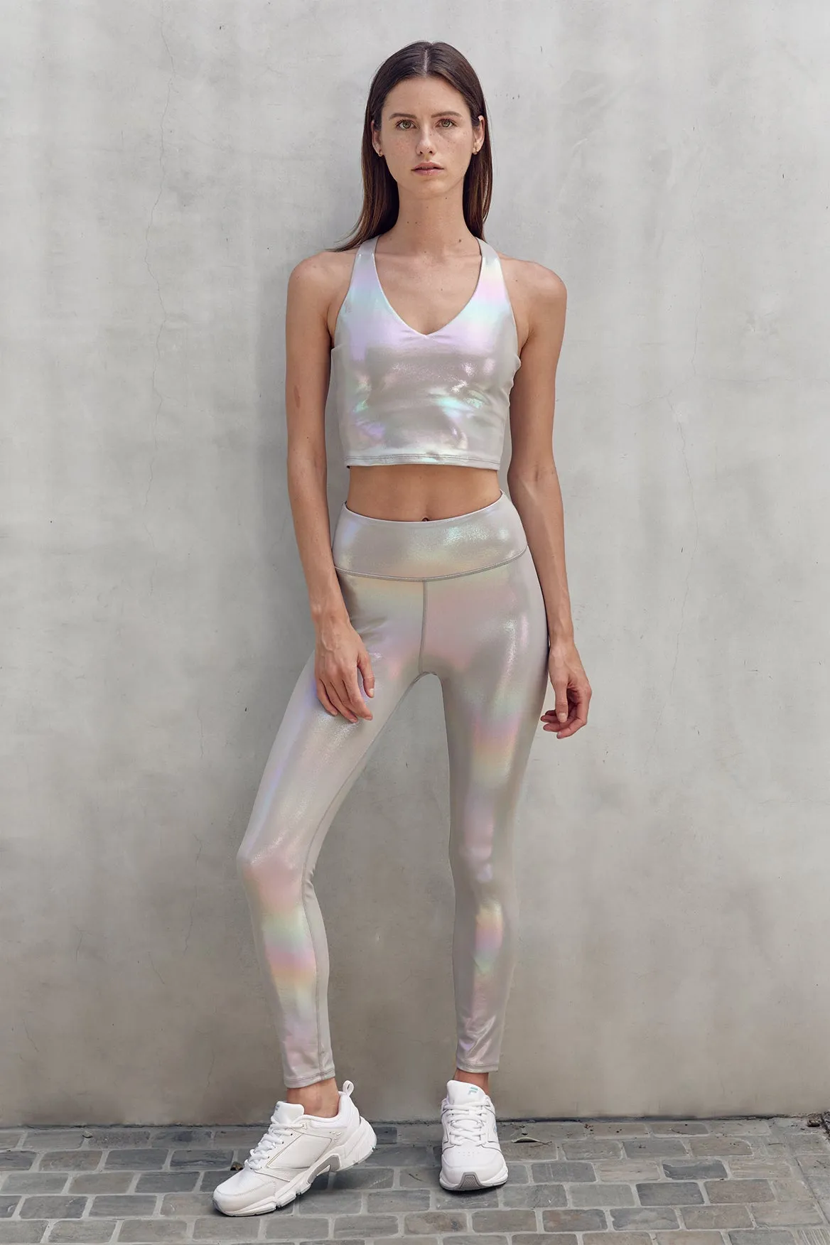 Kristen Cropped Tank Moonstone