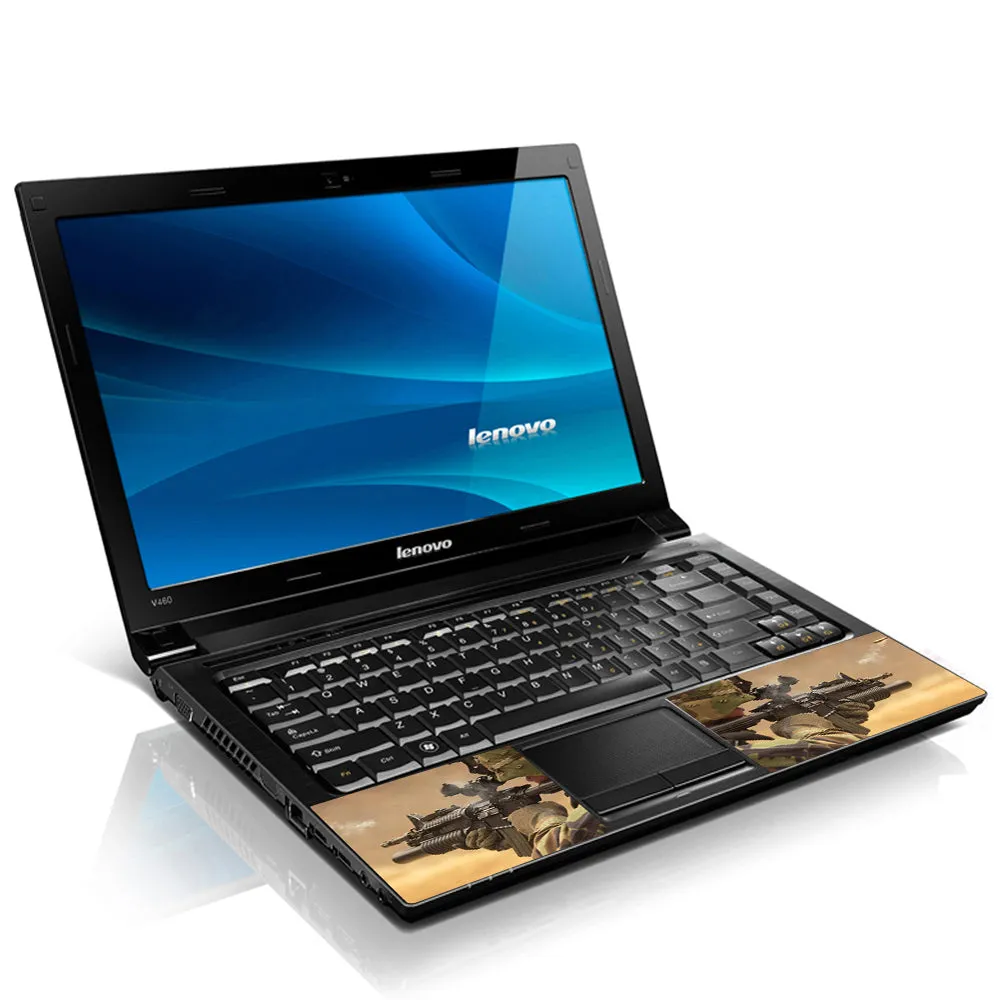 Laptop Notebook Skin Decal with 2 Matching Wrist Pads - Shooting Army Rifle