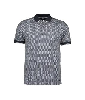 Lobyen Archive Geo Print Polo - Navy